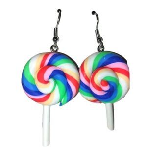 Super cute lollipop dingle earrings